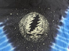 Sundog Grateful Dead Star Shine Spotlight Tie Dye T-Shirt Size XL Band Tee Skull