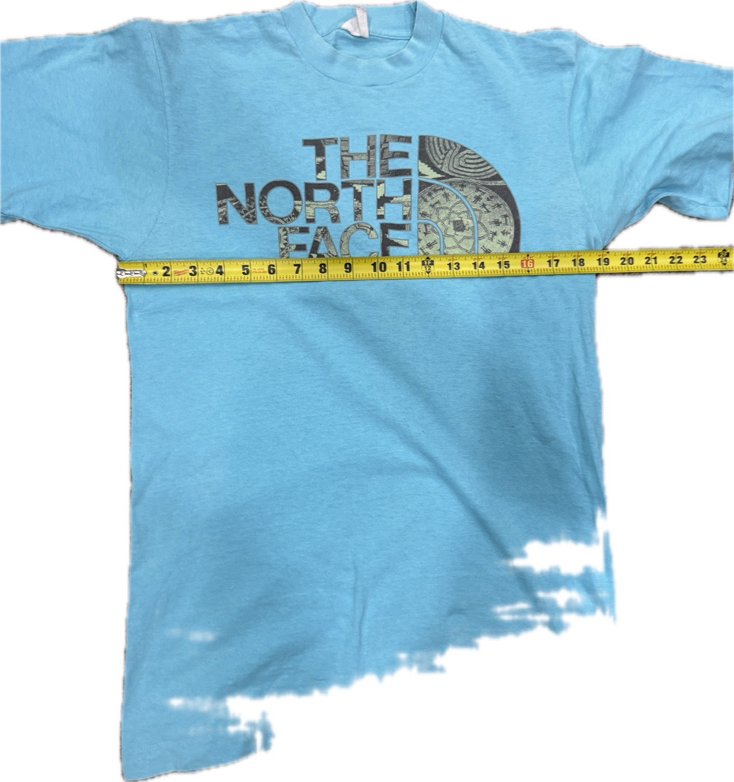 The North Face T Shirt Blue Logo Graphic Tee Adult Size (See Measurements) gallery