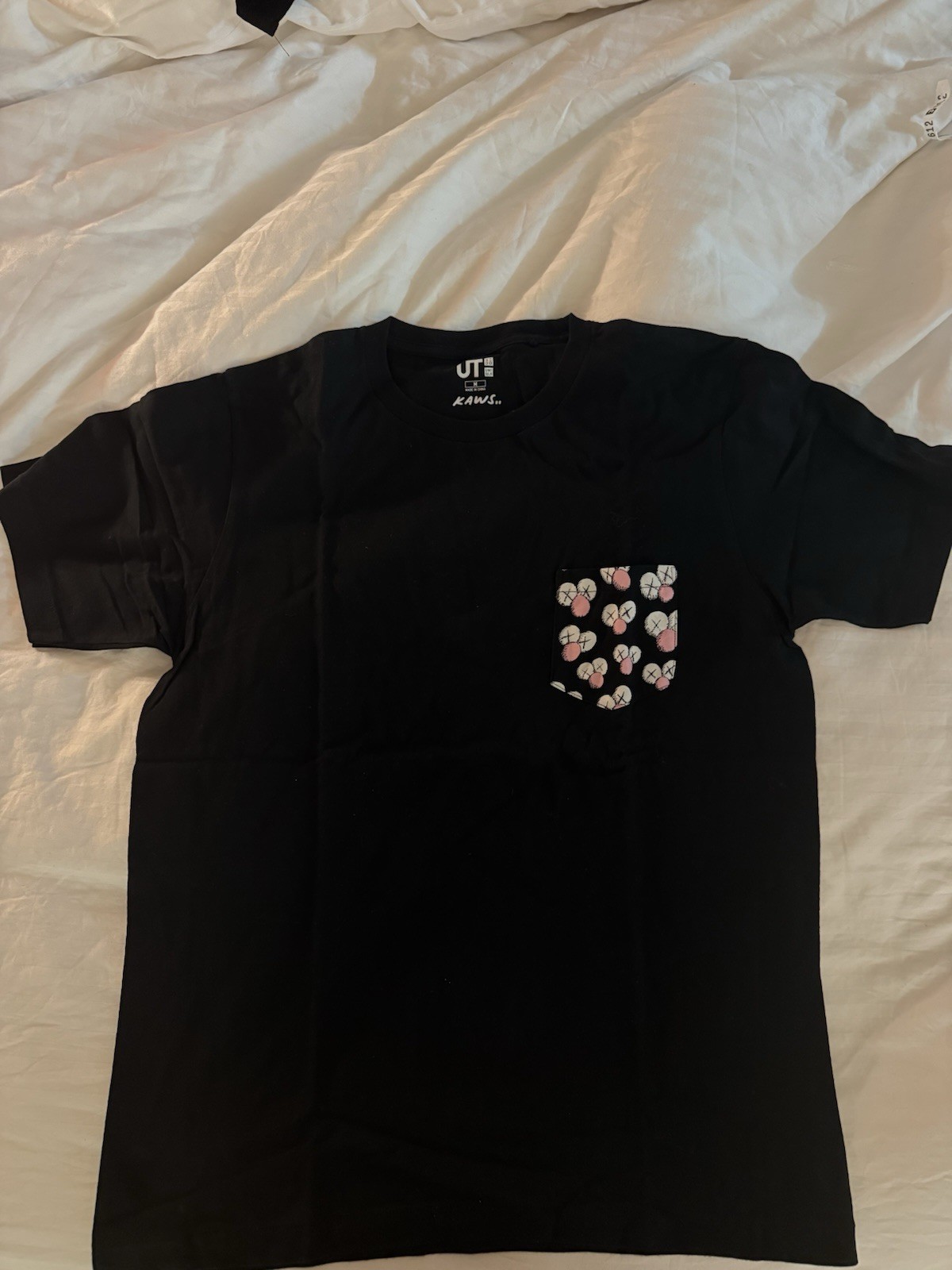 Uniqlo UT x KAWS Men's Black Short Sleeve Crew Neck Pocket Graphic Tee M gallery