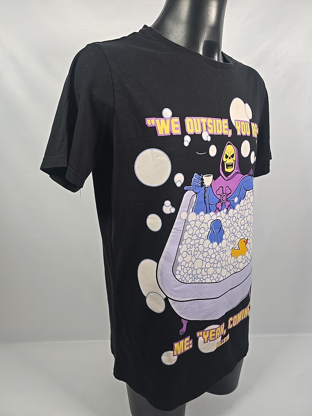 KILLSTAR Skeletor T-Shirt Masters of Universe Chillax Black Unisex Tee XL gallery