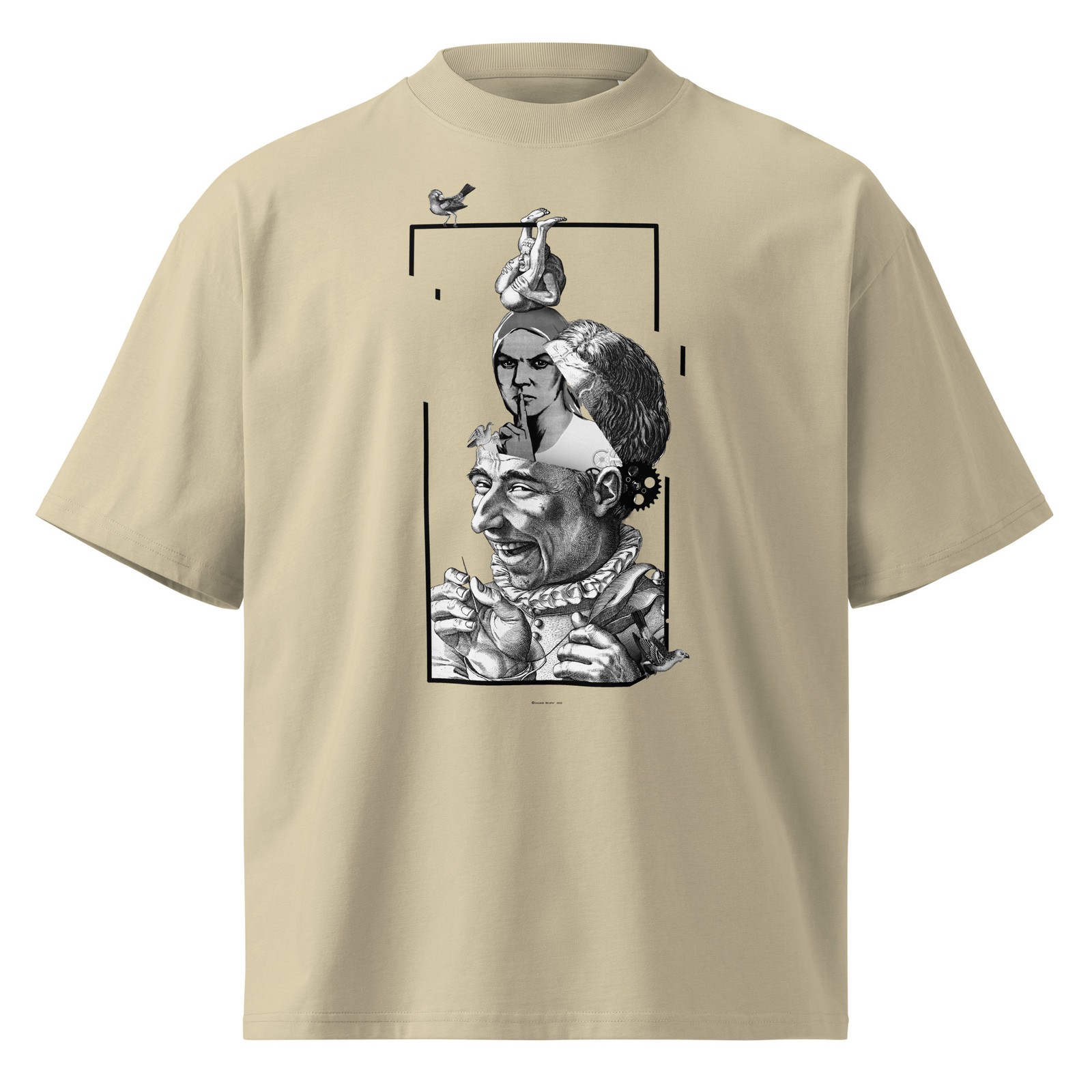 The Power Of A Creative Mind, Unisex organic tees, Oversized high neck t-shirt gallery