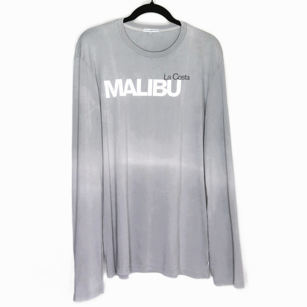 Standard James Perse Men’s La Costa Malibu Tee Gray W/ Black & White Sz 3 (L)