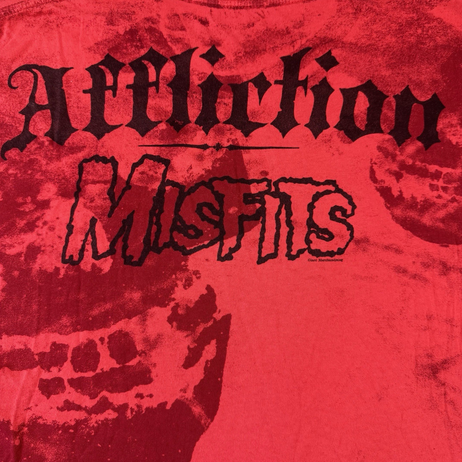 Affliction Signature Series x Misfits Sorrow Red/Black T-Shirt Mens Sz 3XL Rare gallery
