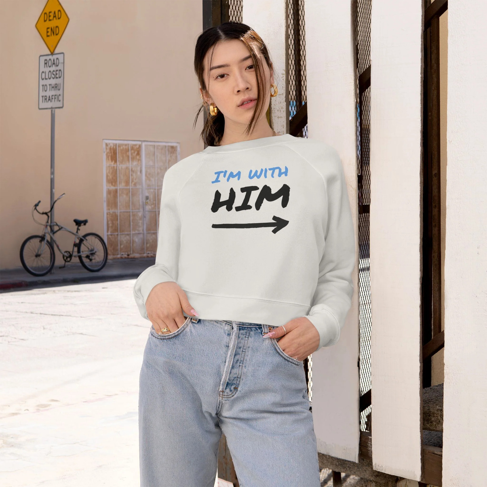 Women's Cropped Fleece Pullover gallery