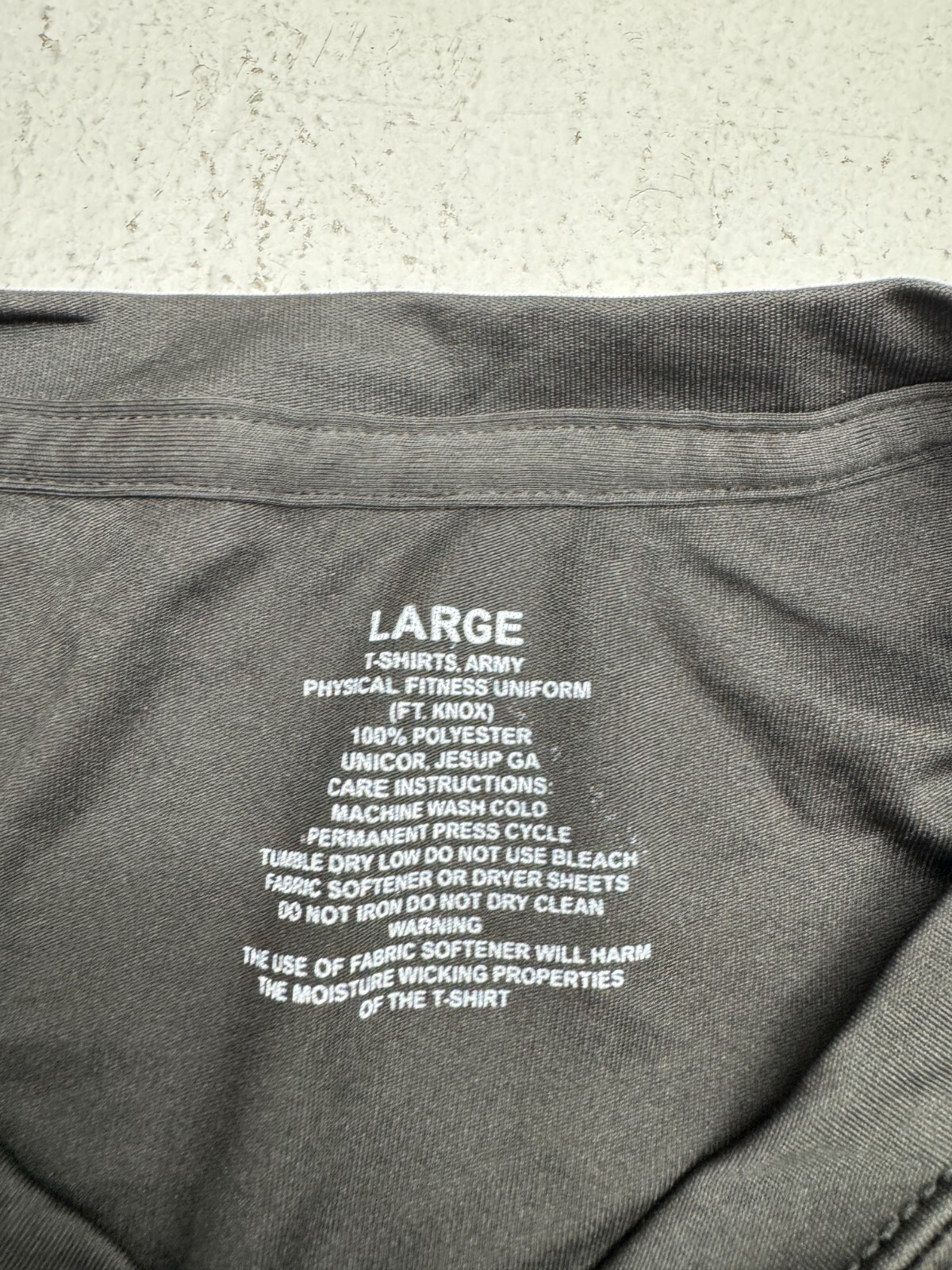 US Army FT. Knox Black Physical Fitness Short Sleeve T Shirt Adults Size Large gallery
