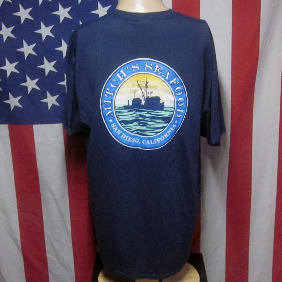 MITCH'S SEAFOOD tee San Diego campechana T shirt XL kingklip California grouper gallery