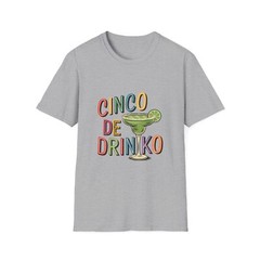 Cinco de Drinko Unisex T-Shirt, Fun Party Tee, Casual Wear, Gift for Friends,
