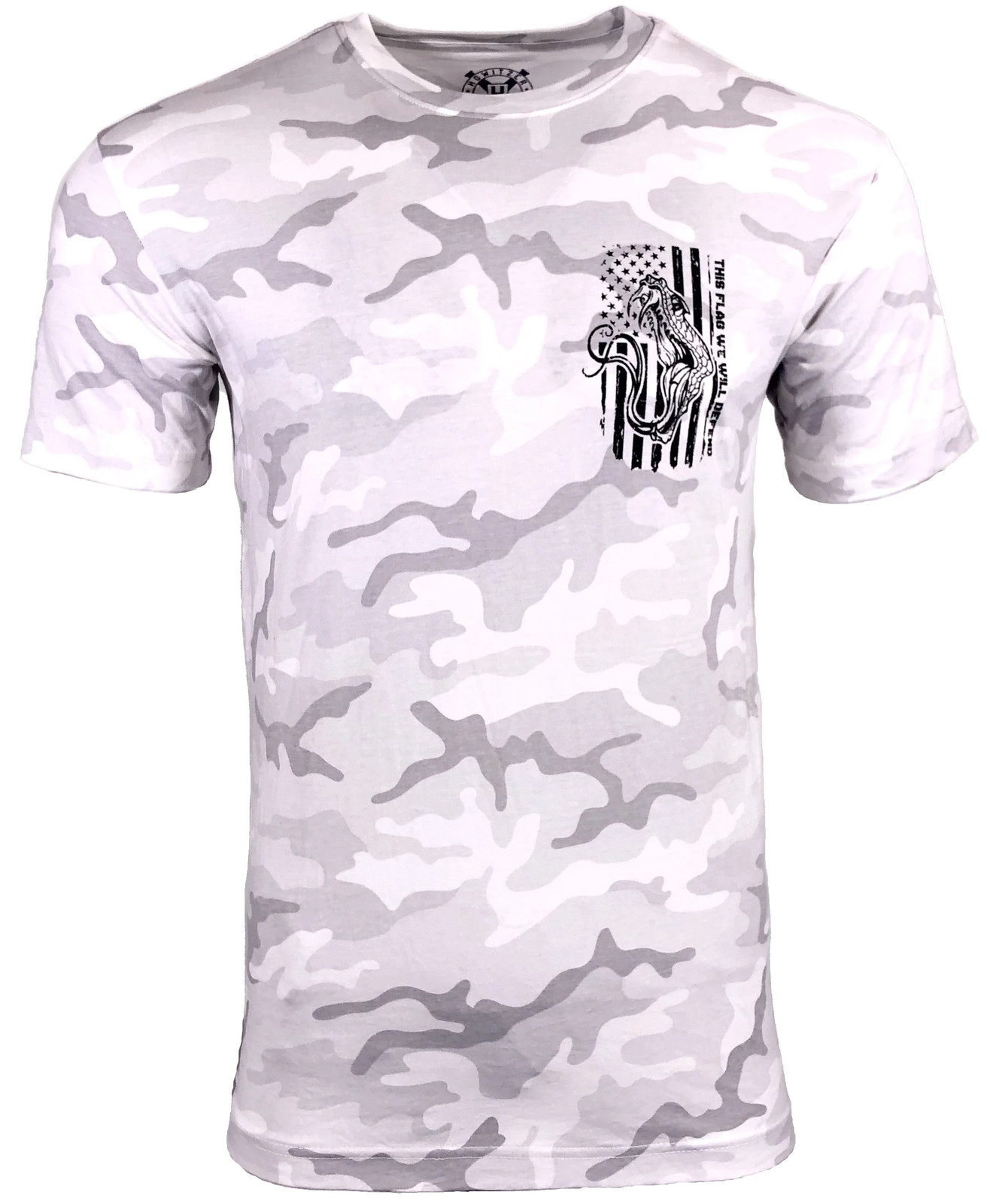 HOWITZER Men's T-Shirt DEFEND FLAG Military Grunt White S M L XL 2XL 3XL 4XL gallery