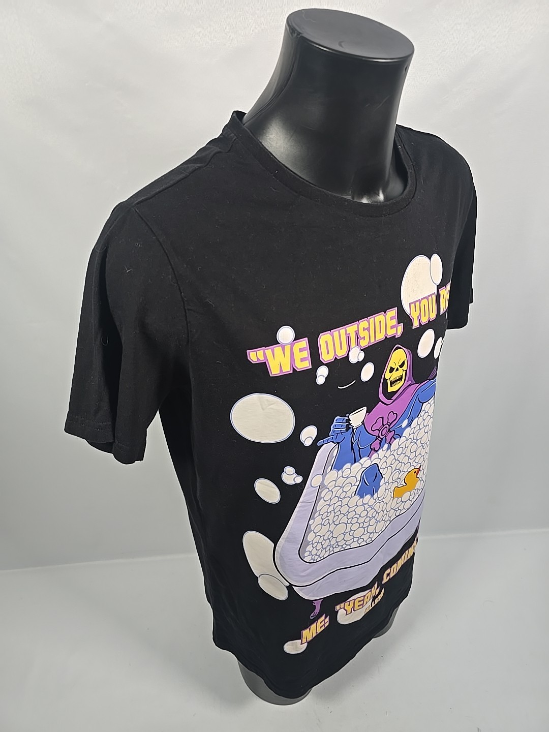 KILLSTAR Skeletor T-Shirt Masters of Universe Chillax Black Unisex Tee XL gallery