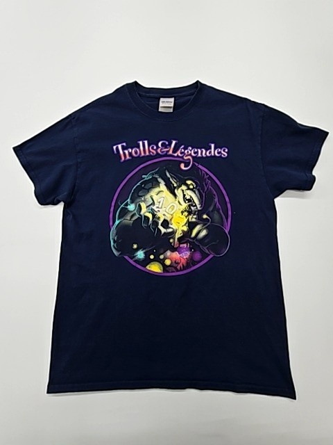 Gildan Boys Navy Heavy Cotton Trolls Graphic T-Shirt Size M New gallery