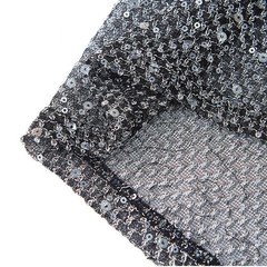 Stylish Grey Glitter Sheer Mesh Muscle Tank Top Fishnet Party Clubwear Vest