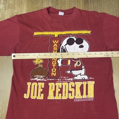 Vintage Snoopy Joe Cool Washington Redskins T Shirt Artex USA Medium