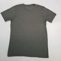 Unbranded Men’s Gray Crew Neck Short Sleeve Basic Shirt Classic Casual