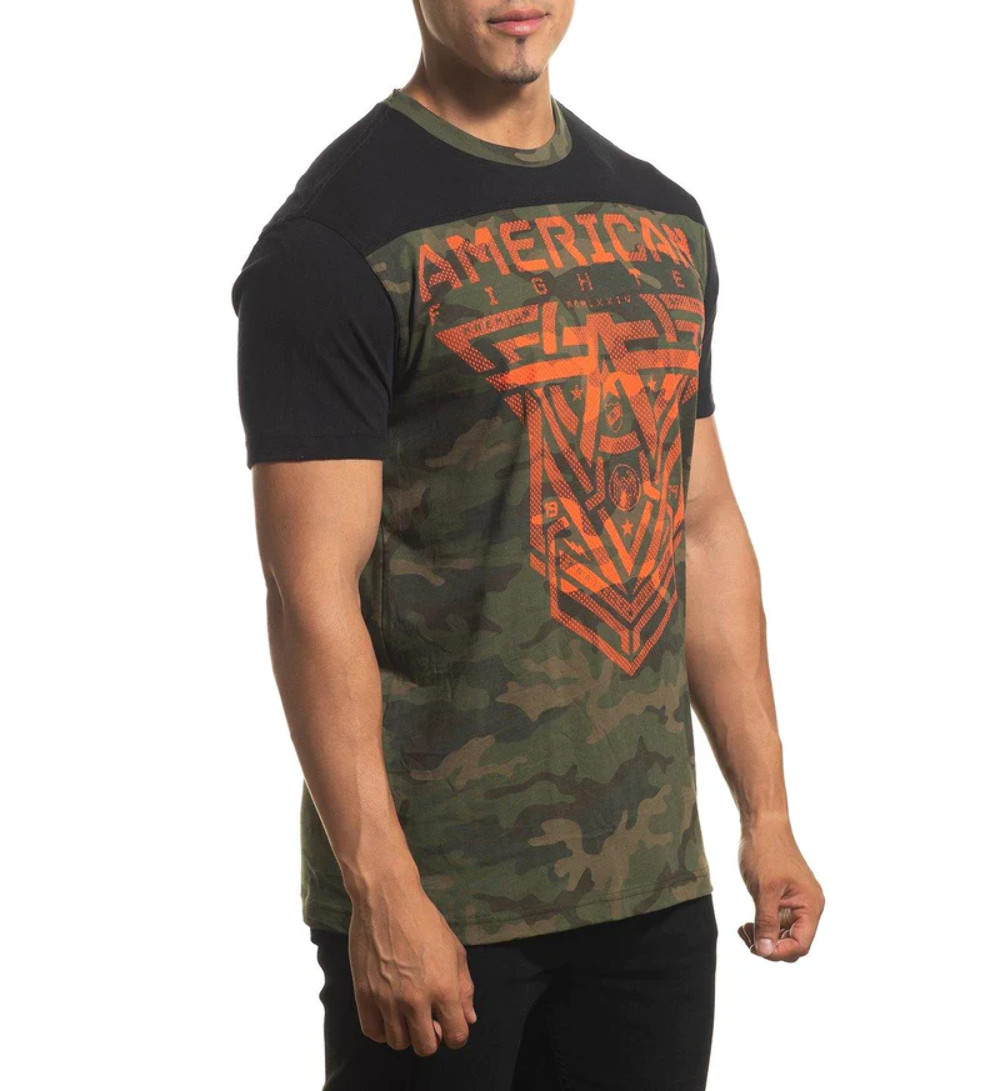 AMERICAN FIGHTER Men's T-shirt GLOVER Athletic Military Green XS-4XL gallery
