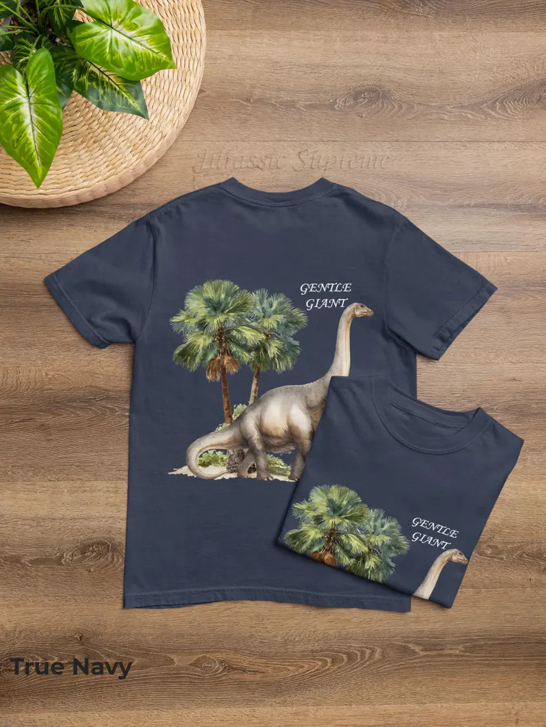 Brachiosaurus Gentle Giant Comfort Tee Dinosaur Shirt Men Women gallery