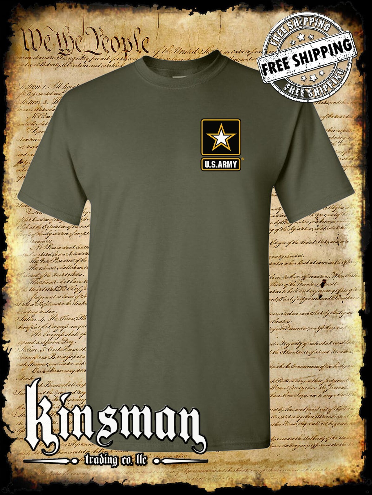 US Army Logo Crest T-Shirt / United States of America Military Official Licensed gallery