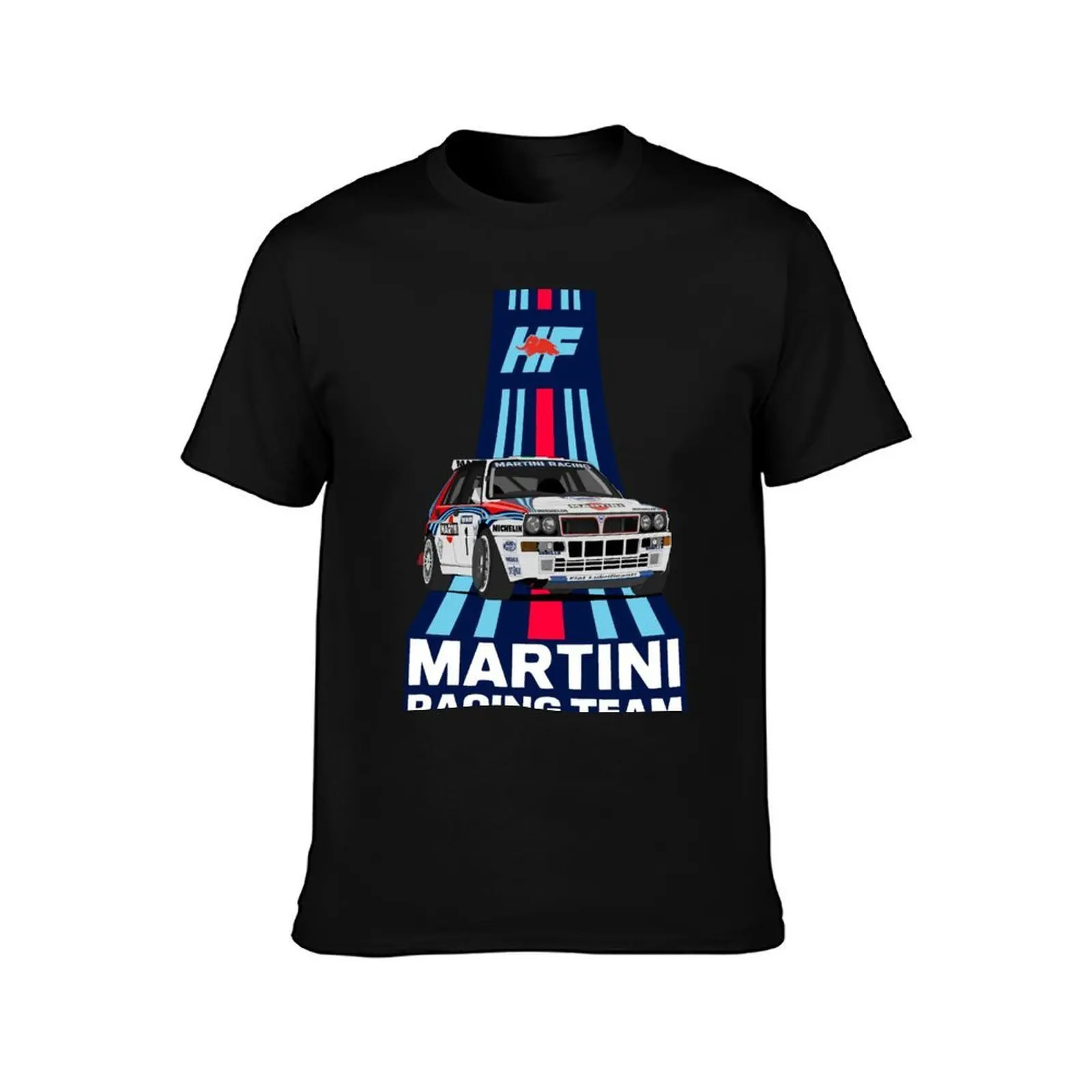 MARTINI RACING TEAM LANCIA HF RALLY T-SHIRT MEN’S SPORT RACING T-SHIRT