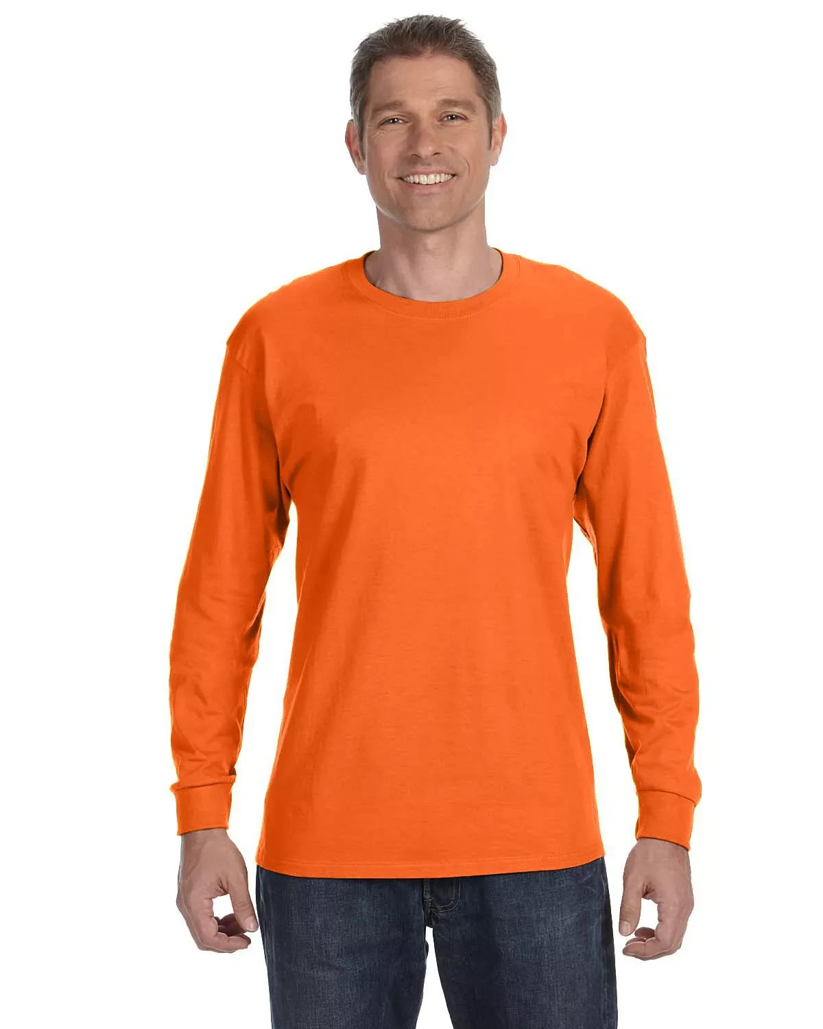 Gildan G540 Men's Heavy Cotton Preshrunk T Shirt Long Sleeve Crew Neck T-Shirt gallery