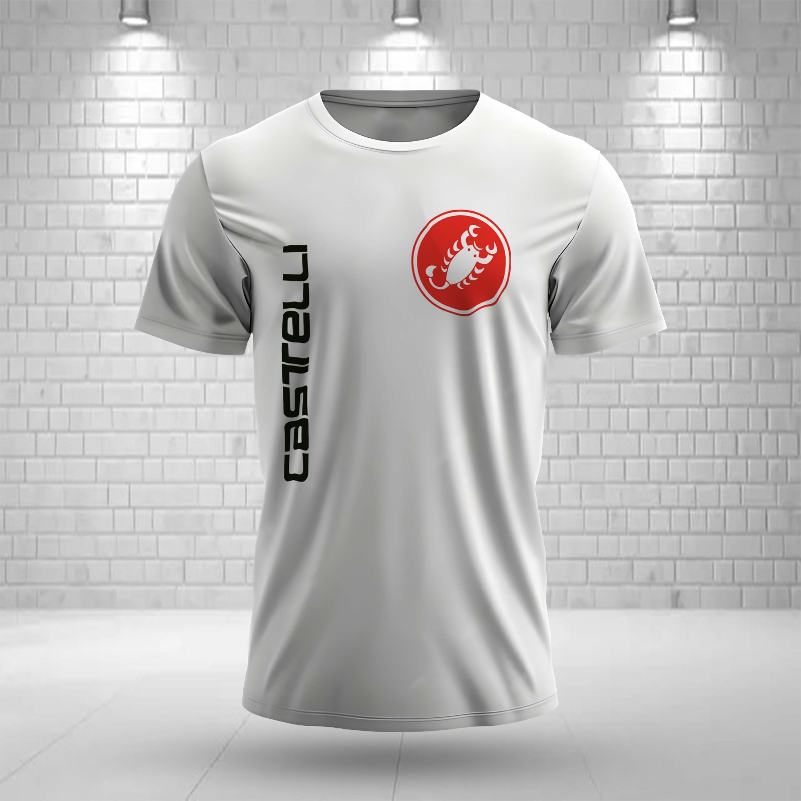 Castelli Logo Mens Funny T-Shirt Size Made In USA.