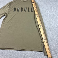 NOBULL NFL Scouting Combine Long Sleeve Shirt Mens Large Brown Training Tee