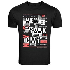 New York City Urban Street Typography Graphic T-Shirt