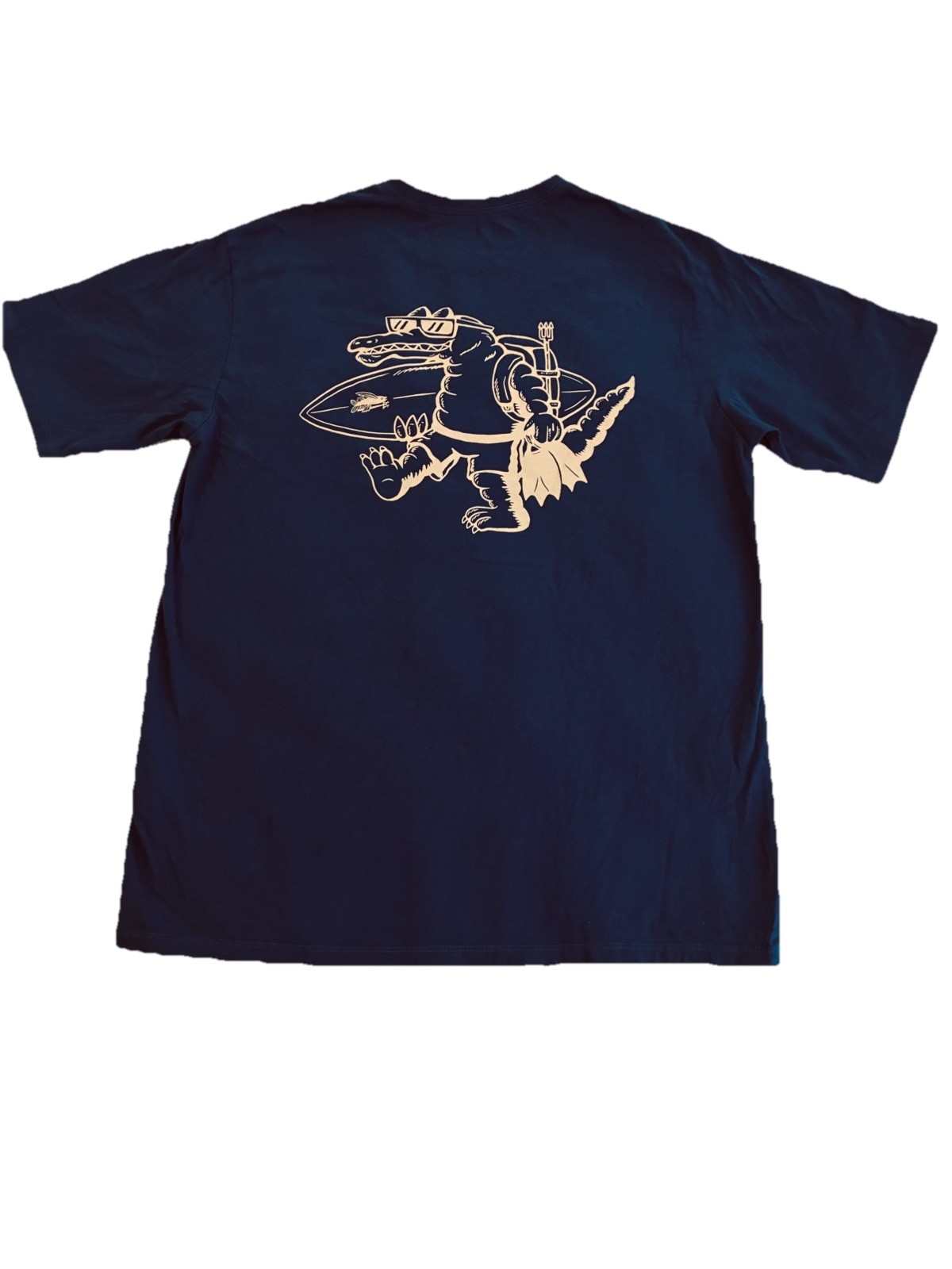 Patagonia Endless Blue Water People Gator Organic Pocket T-shirt Men’s Medium gallery