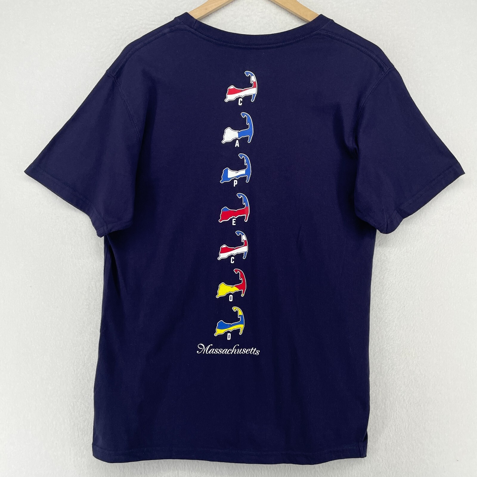 CAPE COD Shirt Mens M CUFFYS Mass MA Nantucket Marthas Vineyard Nautical Blue gallery