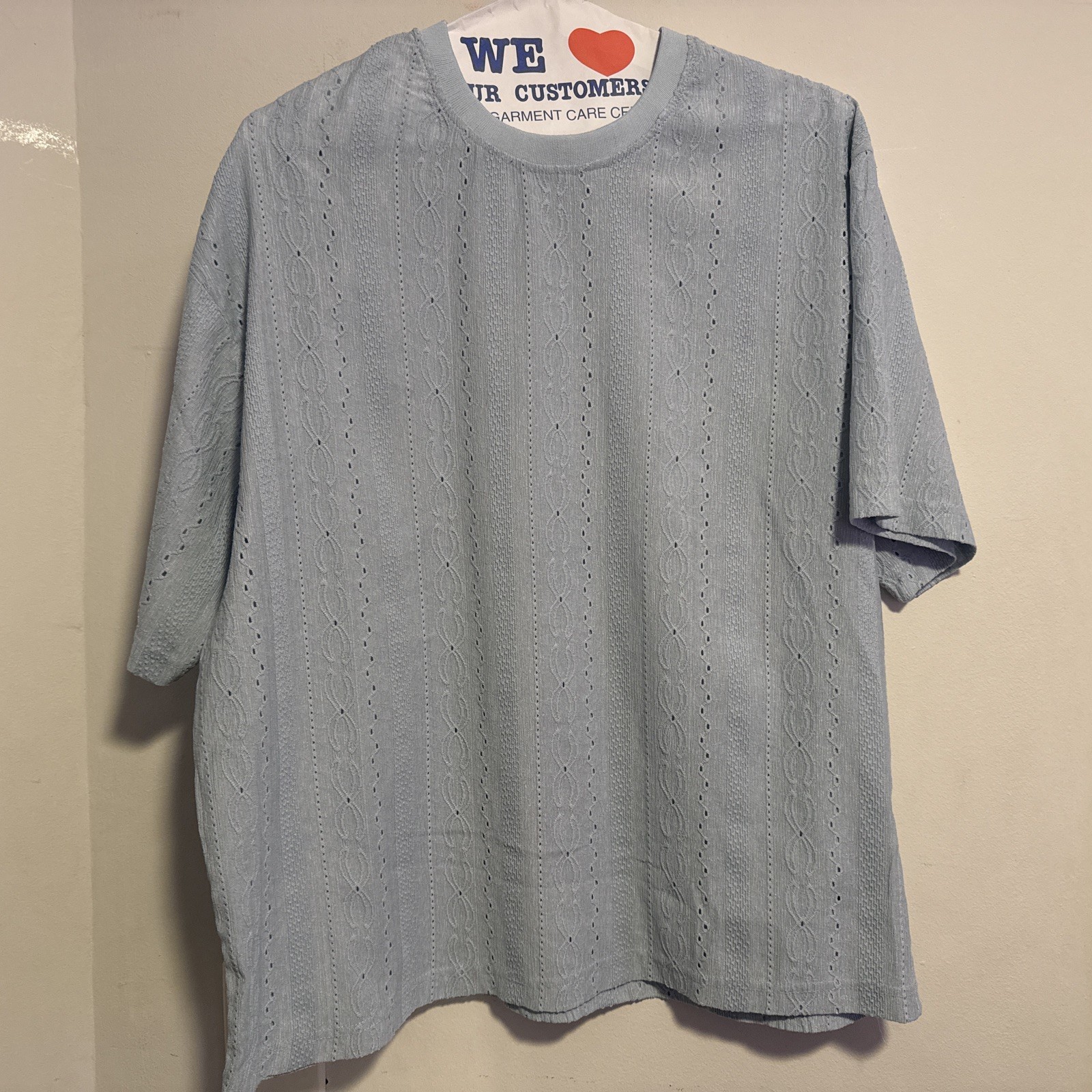 Dry Social Club Shirt Drop Sleeves Boxy Fit Bleu Shirt gallery