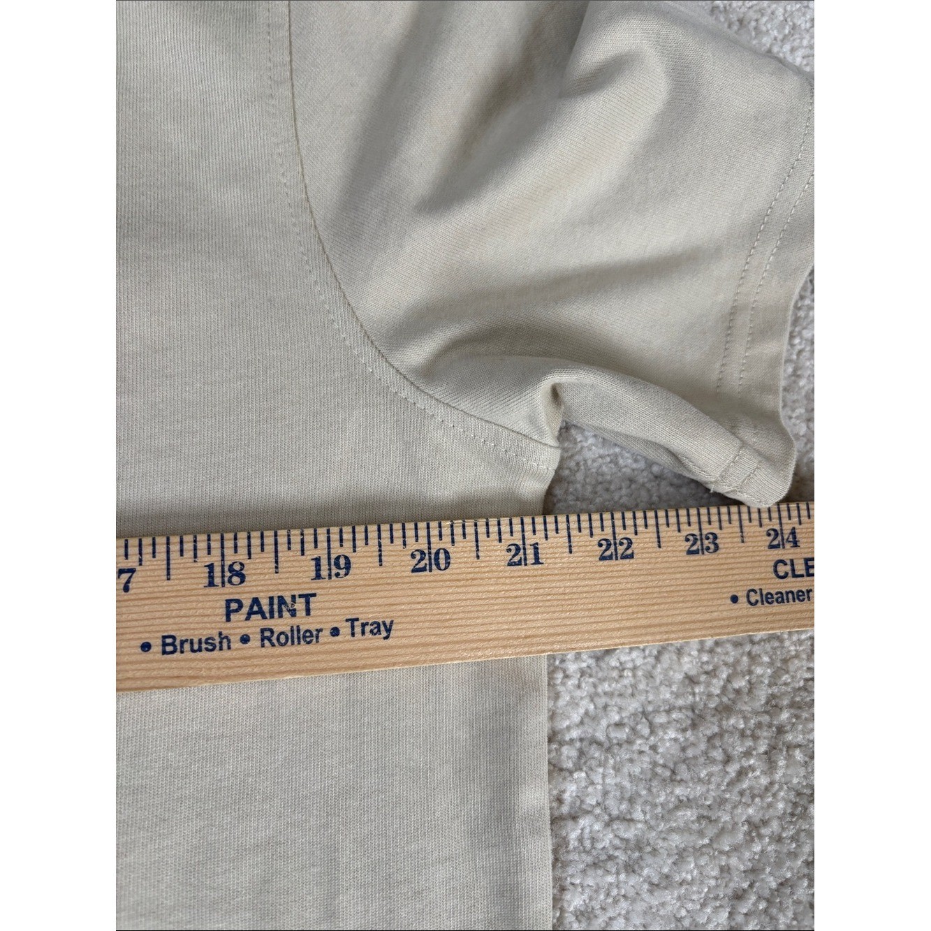 Common People Supersoft Heavyweight Relaxed Fit Cotton Tshirt Tan Mens Medium gallery