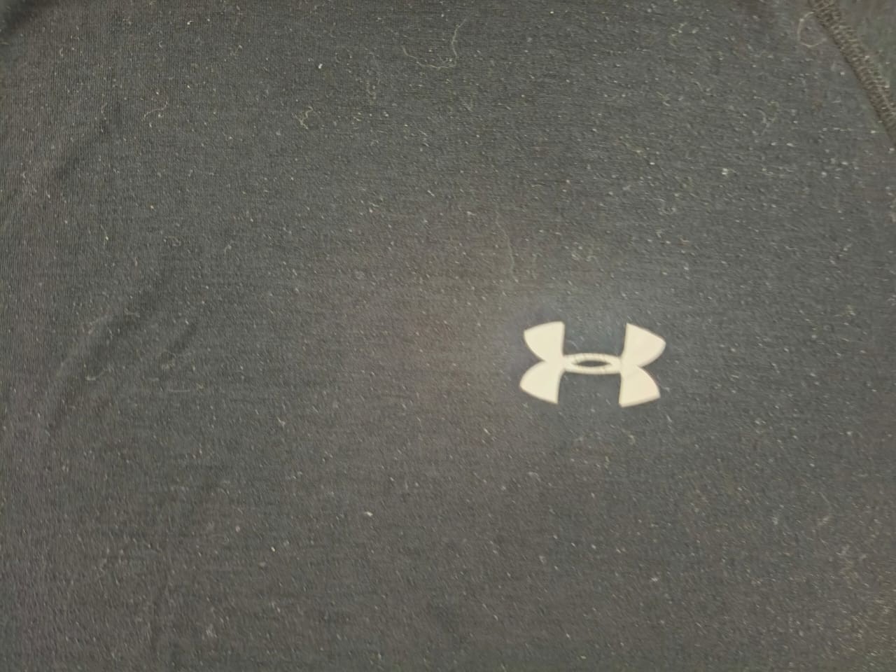 Under Armour HeatGear Black Athletic Shirt Mens Large UA Compression Workout LG gallery