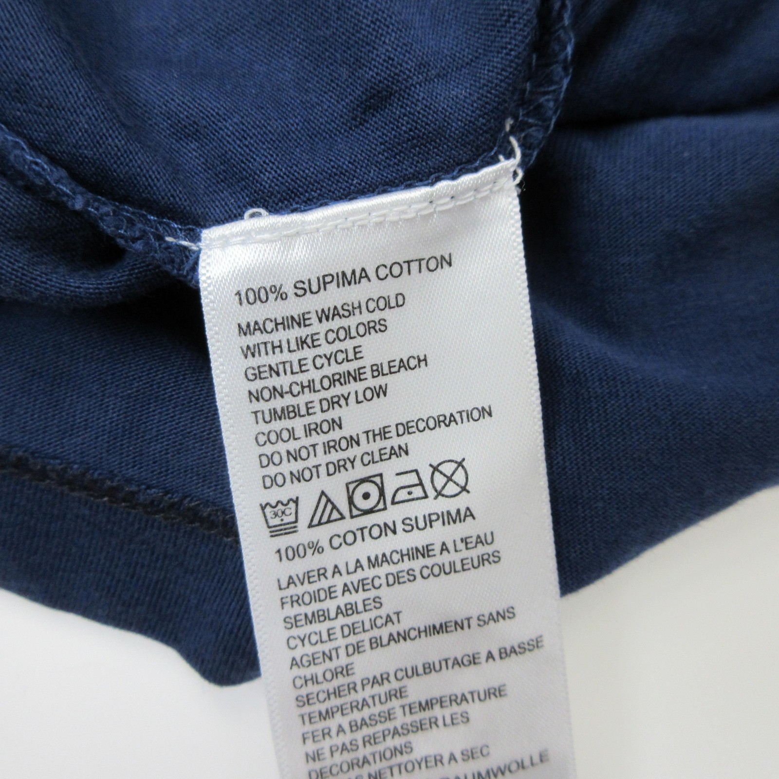 Tommy Bahama Shirt Mens Medium Blue Tagless Crewneck Jersey Contrasting Trim gallery