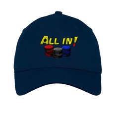 All In Poker Embroidered Soft Low Profile Hat