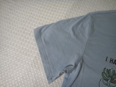 Plants I Have Enough Plants Said No One Light Blue Cotton Blend T-shirt Size S
