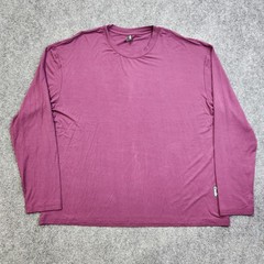 Comfrt Shirt Mens 2XL Purple Long Sleeve Crew Neck Stretch Tee Lightweight