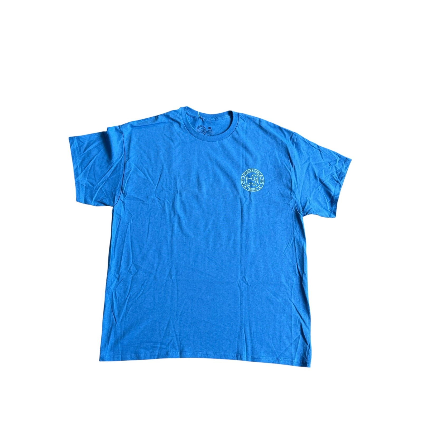Puppie Love Dog Dad Graphic T Shirt Mens Size XL Blue Rescue Tee NWT gallery