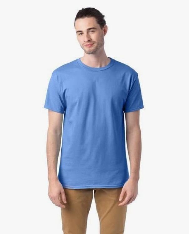 Hanes Essentials Men’s Cotton T-Shirt Carolina Blue