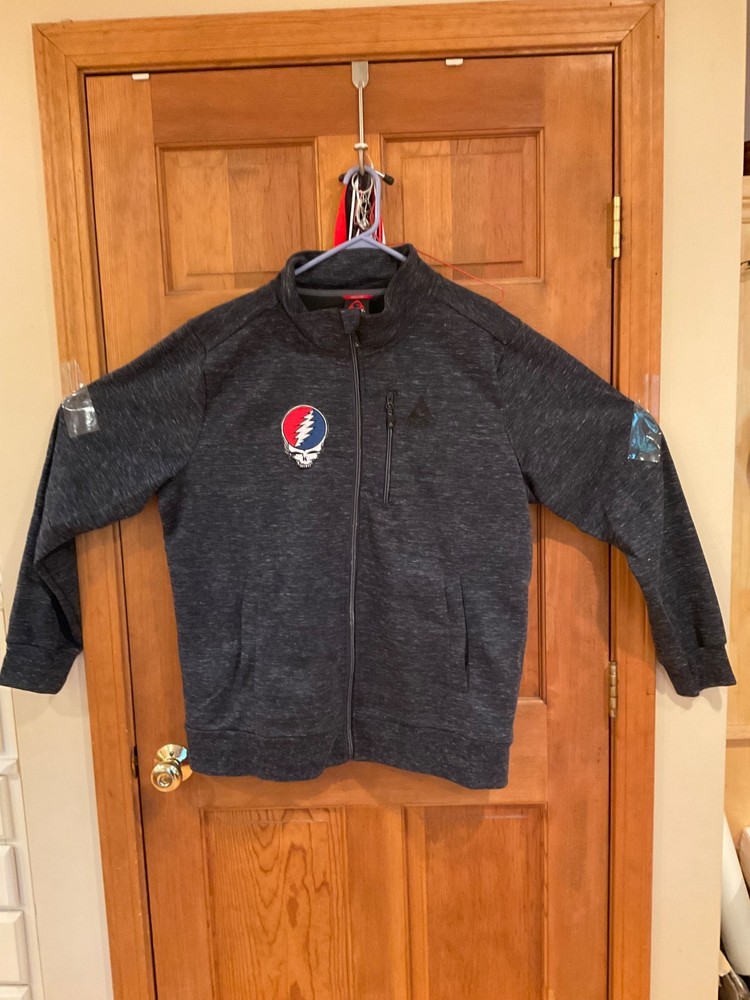 Gerry/Grateful Dead Steal Your Face (patch) Full Zip Jacket Blk Mens 2XXL