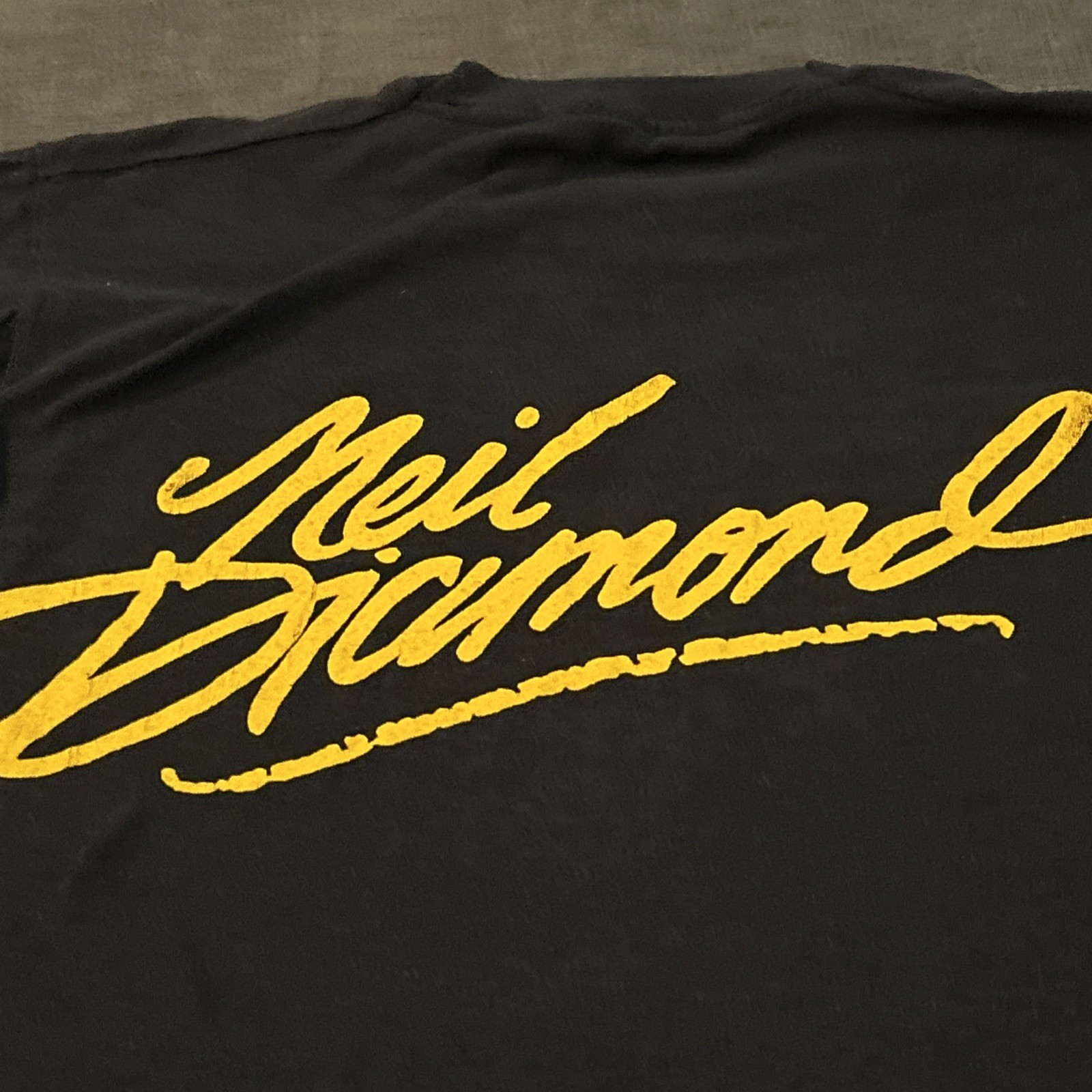 Vintage Neil Diamond On Tour 80s Screen Stars Single Stitch T-shirt Size S/M gallery