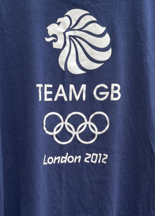 Adidas Team GB T Shirt Mens Medium London 2012 Olympics Blue Short Sleeve gallery