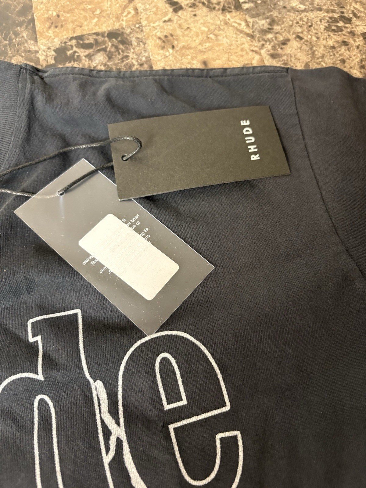 Rhude Shocker Tshirt Black Brand New XS gallery