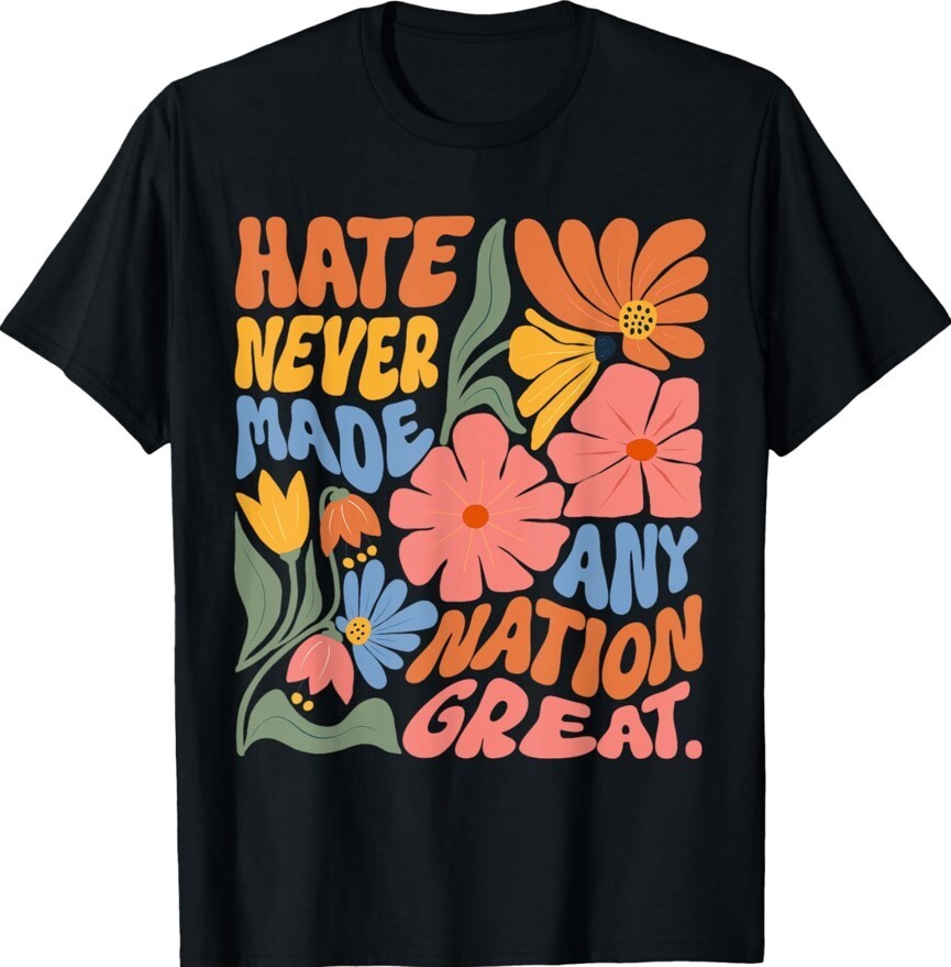 Anti Trump Floral Democrat President Liberal Support Unisex T-Shirt gallery