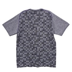 LULULEMON Metal Vent Tech Short Sleeve Tee Boss Purple Black Check Size LARGE