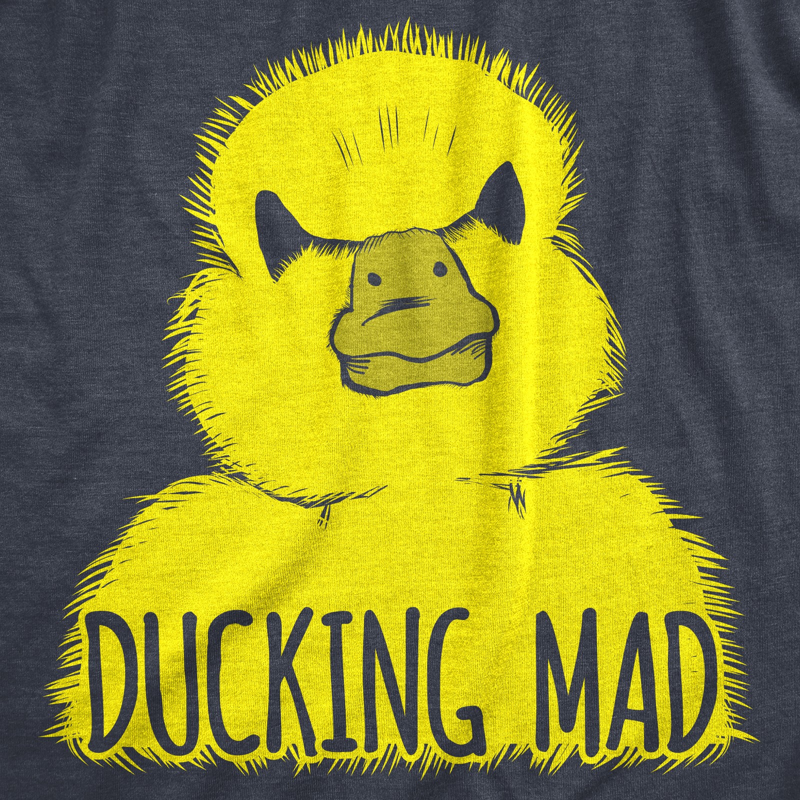 Mens Ducking Mad T Shirt Funny Angry Yellow Duck Tee for Guys gallery