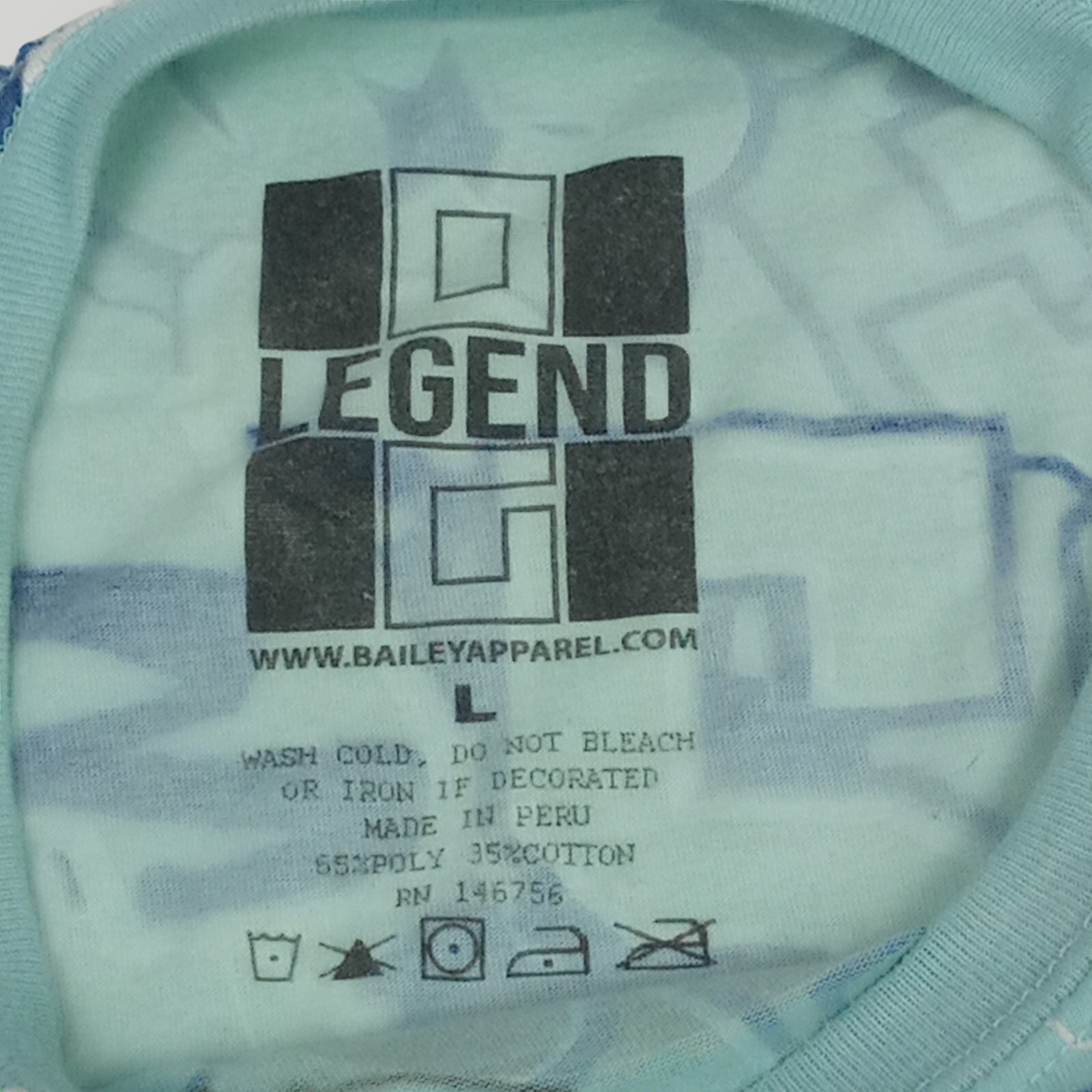 OG Legend 23 Men’s L Turquoise Long Sleeve Teddy Bear Drip Graphic T `Shirt gallery