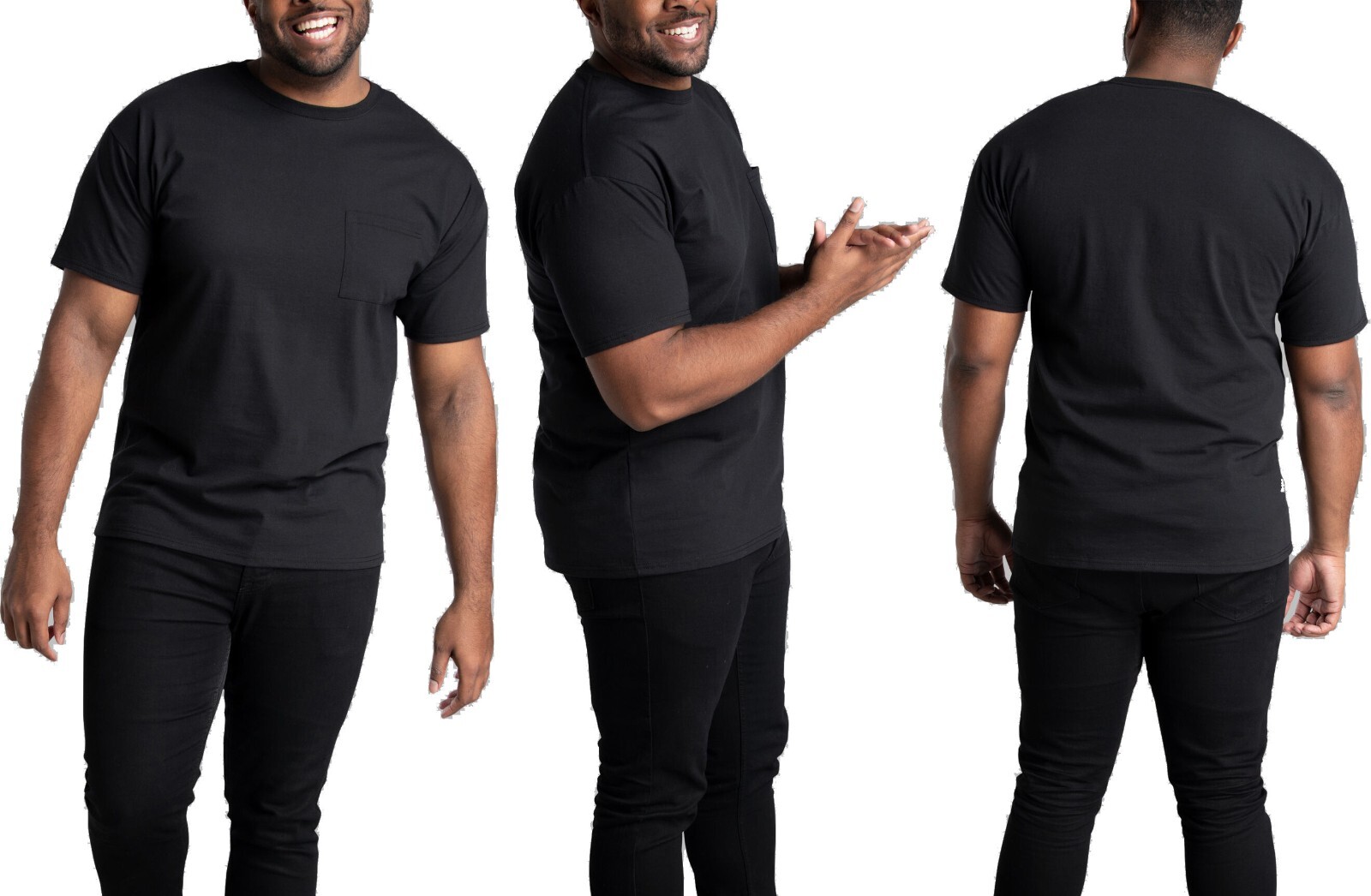 Fruit Of The Loom Tall Man Pocket T-Shirts Sizes MT LT XLT Up To 4 Color Options gallery