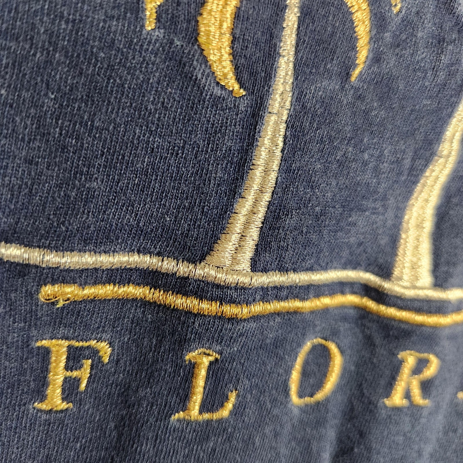 Vintage Florida Shirt Mens XL Blue Palm Trees Embroidered Graphic USA 90s Beach gallery