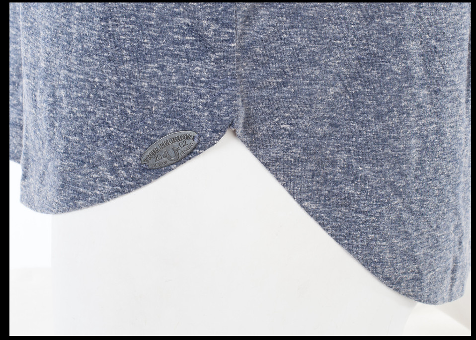$89 TRUE RELIGION Indigo CALIFORNIA BUDDHA Short Sleeve Graphic T-shirt NWT gallery