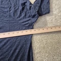 Mack Weldon Merino Wool Cashmere Top Mens 2XL Blue Fine Base Layer Outdoor Ski