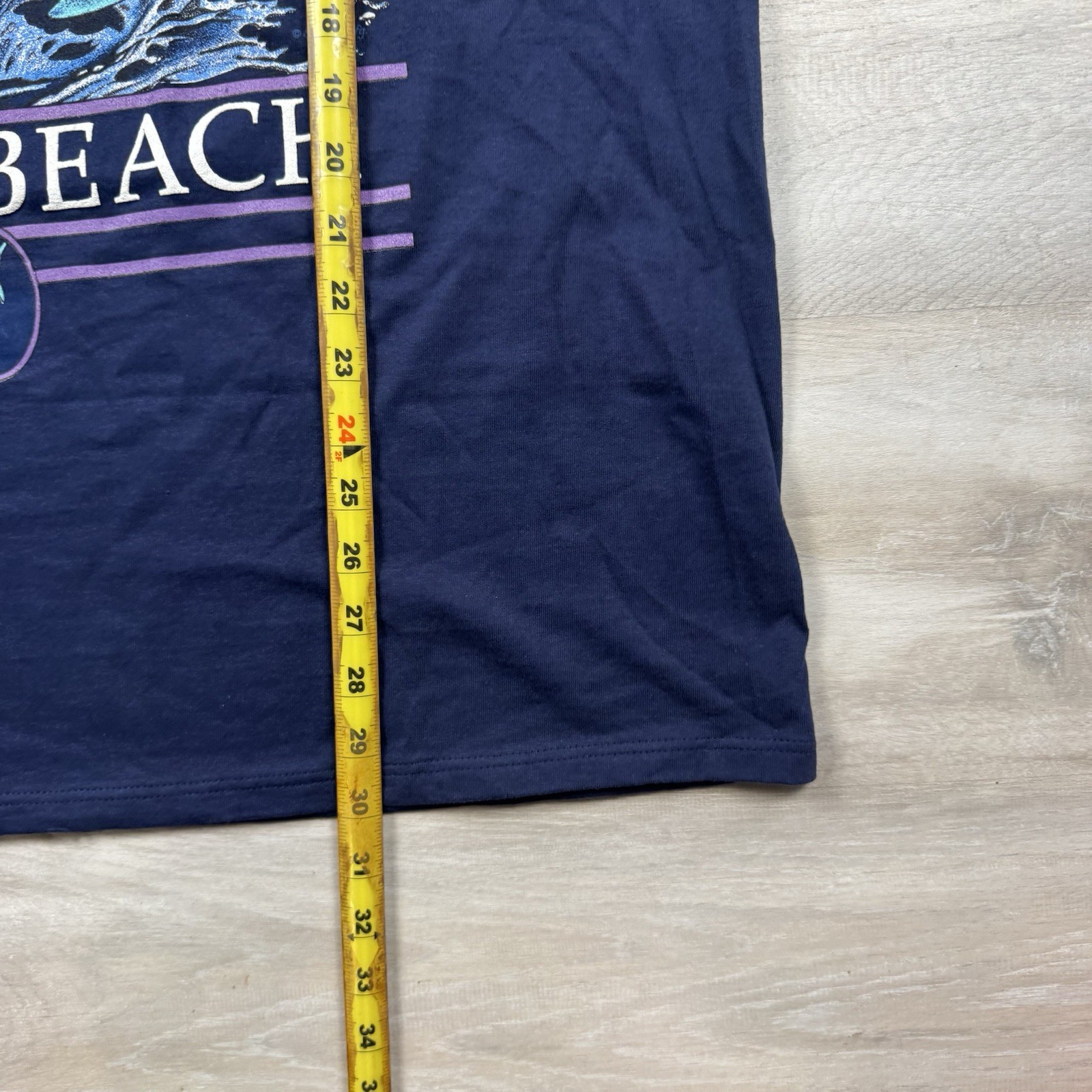 Vintage 90s Sherry MFG Palm Beach Florida Dolphins Ocean Sea T-shirt Mens XL NWT gallery