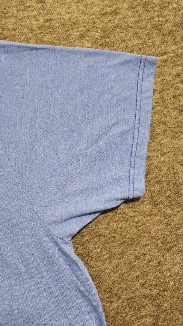 Levis Original Brand Logo XL Shirt Blue Short Sleeve Measurements in Description gallery